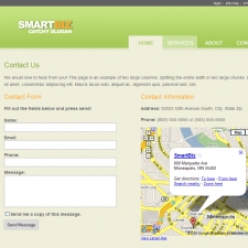 Smart Biz contact page