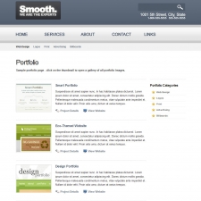 Smooth Business portfolio or gallery page