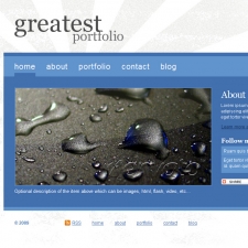 Greatest Portfolio blue